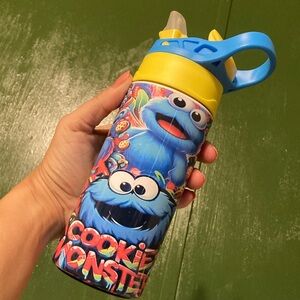 Colorful Cookie Monster Water Bottle